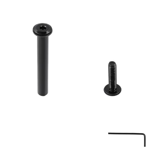 20 Sets M4×35mm Bolts and Nuts, Black Furniture Bolts Hex Screws and Barrel Nuts Kit Binding Post Screw with Allen Wrench for TV Stand and Wood Working Tools(20Sets, M4×35mm) M4×35mm,20Sets