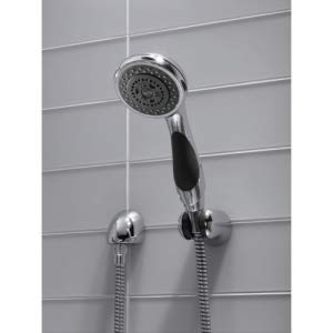 Delta Faucet Wall-Mount Supply Wall Elbow for Hand Held Shower with Hose, Matte Black 50560-BL WIthout Lumicoat