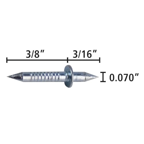 FastCap Double Ended Blind Nails 9+5mm (3/8"+3/16") Pack of 100: Invisible Mechanical Connector, Hardened Steel, Ideal for Woodworking and Finishing, for Secure Joinery & Easy Setting