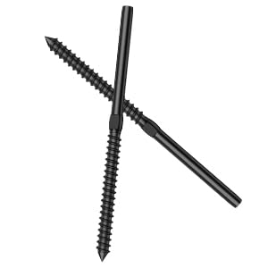 BLIKA 100 Pack 1/8" Black Cable Railing Kit Left &Right Swage Lag Screws 1/8"