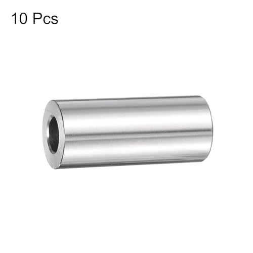 uxcell 10pcs Stainless Steel Spacer 3/8" Bore x 3/4" OD x 1-3/4" Length Screw Bushing Plain Finish Round Metal Spacer for M10 Screws Bolts and Rods 3/8" x 3/4" x 1-3/4"