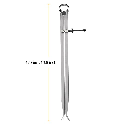  [AUSTRALIA] - HARFINGTON Spring Joint Caliper 16 inch / 400mm Adjustable Spring Inside Caliper with Solid Nut for Wood Turning Lathe Work