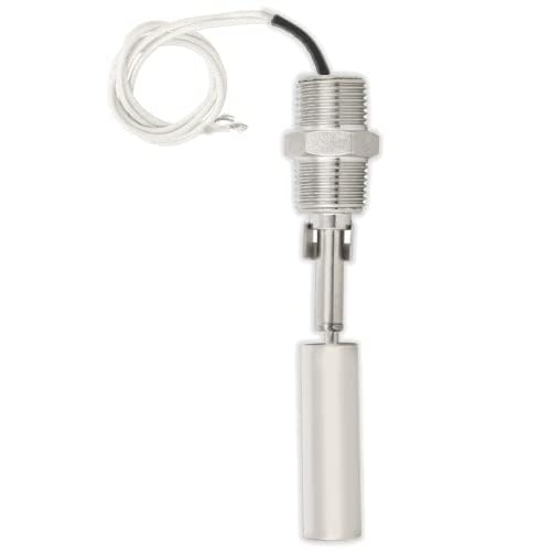 Liquid Water Level Sensor,DC0-110V Stainless Steel Liquid Water Level Sensor Switch 1/2Npt Male Thread Water Level Sensor for Water,Fuel, Water Towers