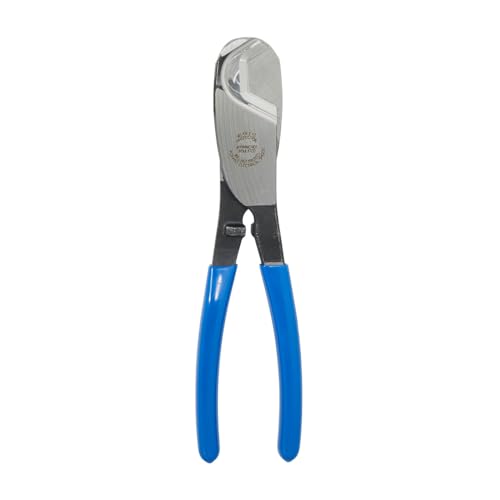 Klein Tools 63030 Cable Cutter, Made in USA, Coaxial Cutter for 1-Inch Aluminum and Copper Cable, One-Hand Shearing 1-Inch Capacity