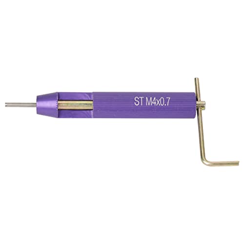 Thread Repair Kit Insert Coiled Set, 50Pcs M4 Thread Repair Installation Kit, Stainless Steel Coiled Wire Helical Screw Thread Insert 50pcs M4 x 2D with Installation Tools Drill Bit Fasteners