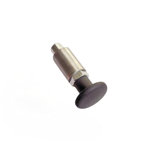 Handle Spring-Loaded Pull pins, Welded Barrel Pull Rod knobs, Screw Locks, Steel Spring plungers/Dowel pins (2, Dia:1/2in.-Black) 2