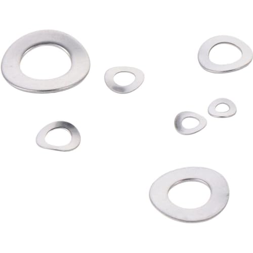  [AUSTRALIA] - 295Pcs Metric M3 M4 M5 M6 M8 M10 M12 Spring Wave Washer Assortment Kit, 304 Stainless Steel Curved Washers Kit
