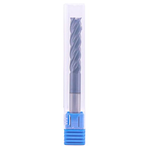 3/8" 4 Flute Solid Carbide Square End Mill, AlTiN Coated, 1-3/4" LOC 4" OAL
