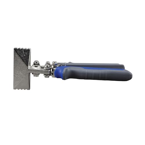 Klein Tools 86522 Hand Seamer, Straight Metal Seamer has 3-Inch Jaw, for 22 Gauge Steel and 24 Gauge Stainless Straight Hand Seamer