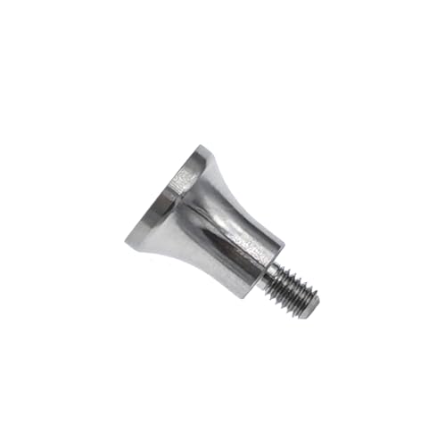 SUXING Flat Contact Points for Dial Digital Indicator Depth Gauge Thickness Gauge 4-48 UNF Thread Bell Contact Points PT06632-2 (3/8 Inch Diameter) 3/8 Inch Diameter