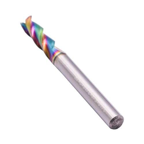 5Pcs 3/16" 3 Flute Solid Carbide Square End Mills for Aluminum, DLC Coated 3/16 in 5