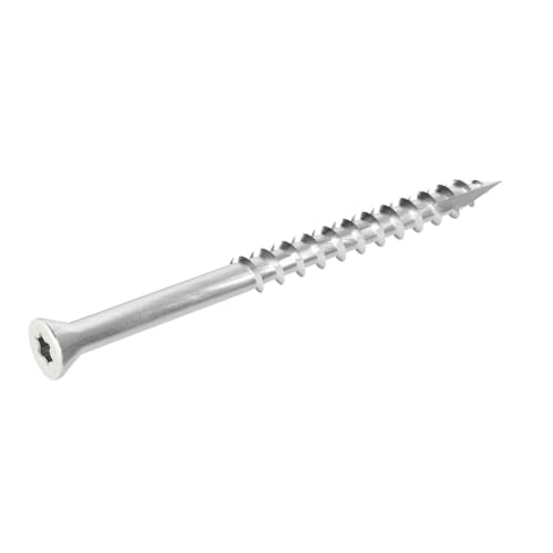 Grip-Rite PrimeGuard Max Deck Screws for Outdoor Projects - Hand Drive Trim Head Wood Screws - T17 Star Drive - 305 Stainless Steel - 7 x 2-1/4" - 1 Lb - MAXS214THW3051