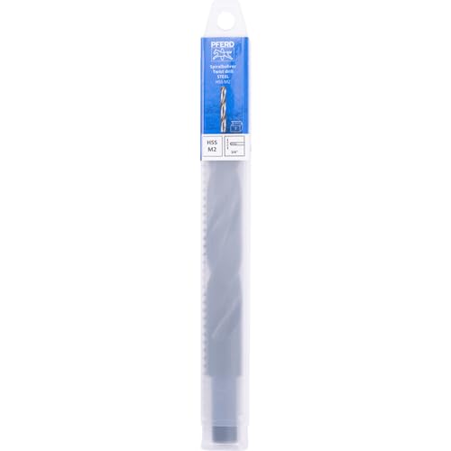 PFERD HSS Twist Drill 3/4" M2 Steel 118° Split Point Jobber-Length Professional Grade High-Speed Drill Bits for Metalworking (Pack of 1) - Part 20033 Carbon Steel 3/4"