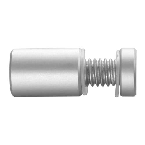 Sign Standoff 1/2" x 3/4", Solid Aluminum Sign Standoff Screws Mounting Hardware for Glass Panel, Acrylic Panel,Pack of 8 Silver 1/2"x3/4" 8 Pack