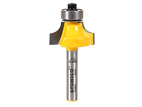  [AUSTRALIA] - YONICO 13162q 1/4-Inch Radius Round Over Edge Forming Router Bit 1/4-Inch Shank (Pack of 4) 1/4" Radius - 1/4" Shank (Pack of 4)