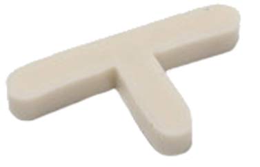 TroxellUSA Daddy Long Leg Tee 1/8 inches Tile Spacer 1200 Pieces - Reusable Jar, 31-T18B-XL