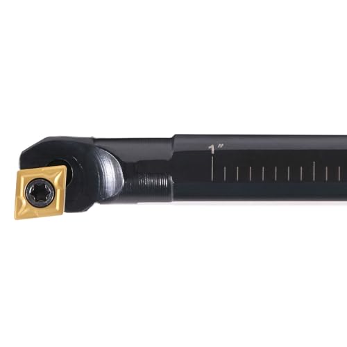 Accusize Industrial Tools 3/8'' x 6'' Overall Length, Rh Sclcr Indexable Boring Bar with Ccmt21.5 Carbide Inserts, P252-S401 3/8" with CCMT21.5 insert
