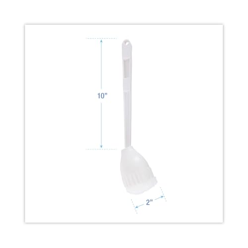 Boardwalk Cone Bowl Mop, 25 Count, 10" Handle, 2" Mop Head, White