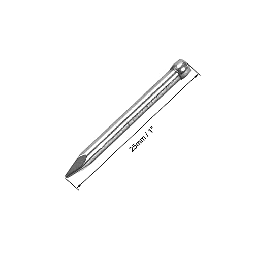 uxcell Finishing Nails Hand-Drive Hardware Carbon Steel Nail 25mm 1-inches 100pcs, Silver (Pack of 2)