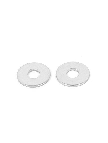 uxcell M5x15mmx1.2mm Stainless Steel Round Flat Washer for Bolt Screw 100Pcs