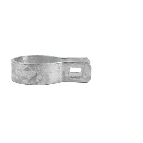 Galvanized Steel Chain Link Brace Band, Durable Steel Chain Link Fence Hardware, Rust-Resistant, Easy Install, Includes Required Bolt (20, 2-3/8") 2-3/8 Inch 20