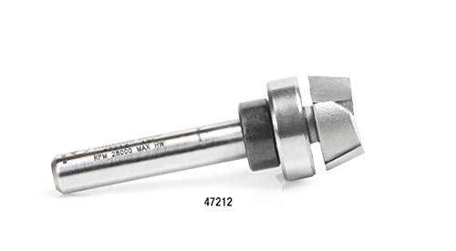 Amana Tool - 47214 Carbide Tipped Bevel Trim 25 Deg x 3/4 Dia x 1/4 Shank with