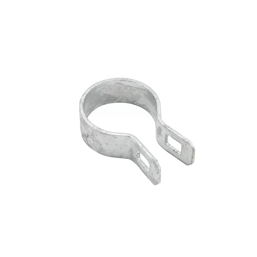 Galvanized Steel Chain Link Brace Band, Durable Steel Chain Link Fence Hardware, Rust-Resistant, Easy Install, Includes Required Bolt (20, 1-5/8") 1-5/8 Inch 20
