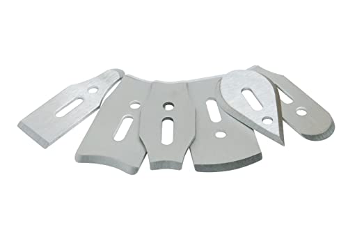 Hyde Contour Paint Removal Scraper for Heat Gun Use with 6 Blade Profiles Heat Gun Safe Contour Scraper