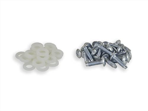 RackGold® Zinc 10-32 Cage Nut & Screws w/Washers 50-Pack - USA Made