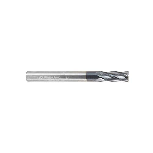 Amana Tool - 51604 CNC Solid Carbide Spiral For Steel & Stainless Steel with AlTiN Coating 1/4 D x 5/8 CH x 1/4 SHK (51604)
