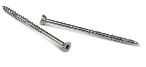 Simpson Strong-Tie T08162WP1 Deck-Drive DWP Wood SS Screw — #8 x 1-5/8 in. T20, Flat Head, Type 316 (1 lb.)