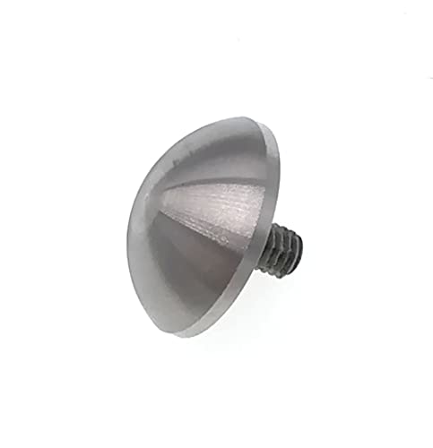 SUXING Spherical Point Contact Point for Dial Digital Indicator Depth Gauge Tip 4-48 UNF Thread Shank (1/2" Diameter) 1/2" Diameter