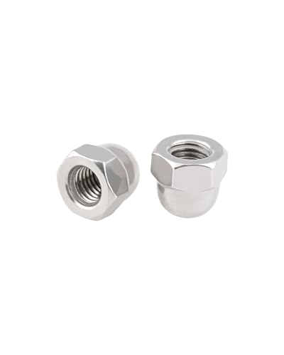 5/16-18 Acorn Nuts - IMScrews 304 Stainless Steel Acorn Nuts - Durable, Rust-Resistant Fasteners for Various Applications Pack of 50 5/16"-18