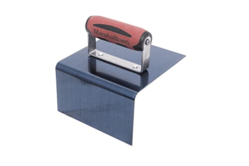 MARSHALLTOWN Blue Steel Concrete Step Tool, Nose, Assembled in the USA 6x6x3x1/2