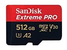 SanDisk 512GB MicroSDXC Card Extreme Pro Compatible with DJI Avata 2, Mini 4K Drones (SDSQXCD-512G-GN6MA) with Read Speed up to 200 MB/s Bundle with 1 Everything But Stromboli MicroSD Card Reader