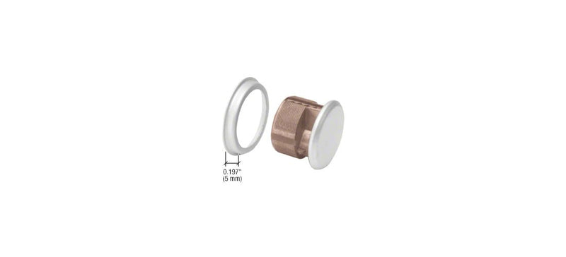 CRL Aluminum Finish Mortise Dummy Cylinder