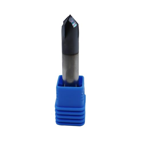 3/8in Solid Carbide End Mill, Chamfer Mill-Double End, 4 Flute 3/8in, 4 Flute