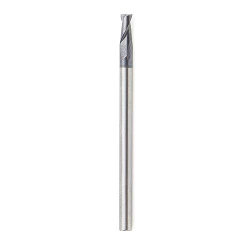 Amana Tool - 51461 CNC Solid Carbide Spiral for Steel & Stainless Steel with AlTiN Coating 1/8 D x 1/4 CH x 1/8 SHK