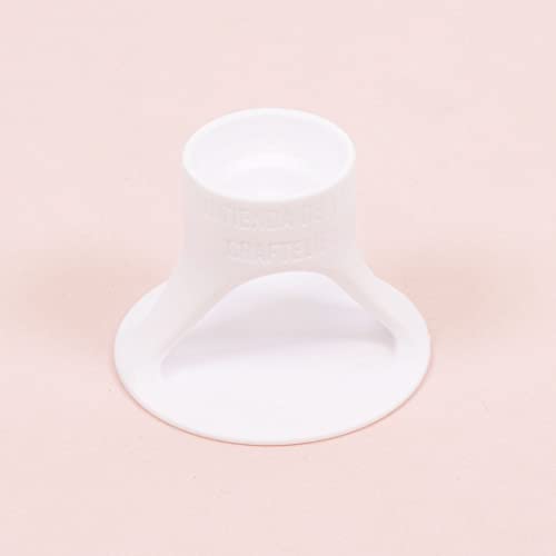 Craftelier - Set of Glue, Glue and Adhesive Tube Holders - Approx. Diameter: 6.1 cm Base, 2.9 cm Top Nozzle and 1.5 cm Bottom Nozzle - Color: Turquoise, White and Pink Multicolored