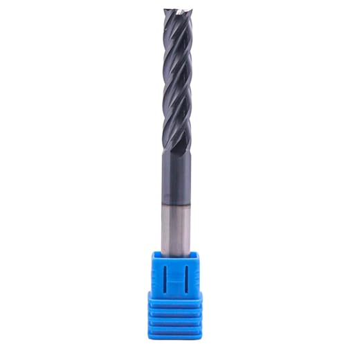 3/8" 4 Flute Solid Carbide Square End Mill, AlTiN Coated, 1-3/4" LOC 4" OAL