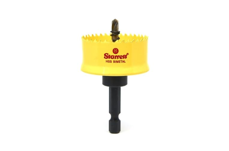 Starrett HSS Bi-Metal Hole Saw - CSC38 Cordless Smooth Cutting Hole Saw - for Wood Plastics Steel Various Materials - 38mm