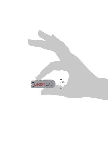 Lindy USB Port Blocker - Pack of 4, Blue (40452)