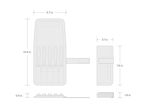 TEKTON Pointed Pick and Hook Set, 5-Piece | PNH90402 Pick and Hook Set (5-Piece, Pouch)