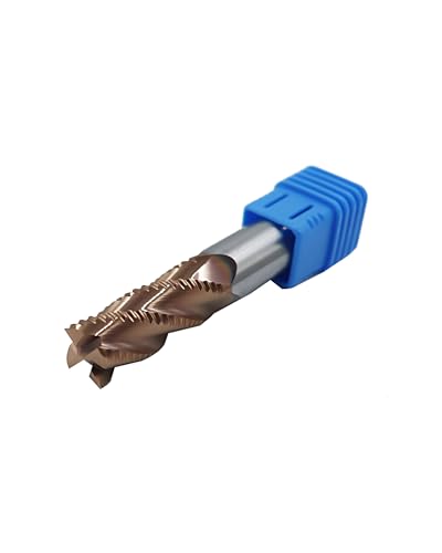 1/2" Carbide Roughing End Mill, 4 Flute End Mill Bits, 1/2" Cutting Dia 1/2 in