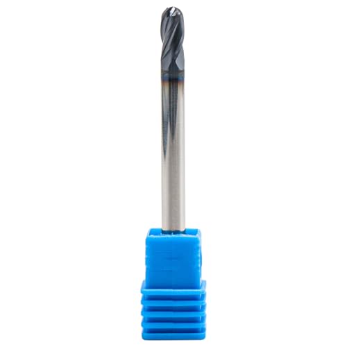 5Pcs 3/16" 4 Flute Double End Solid Carbide Ball Nose End Mill AlTiN Coated 3/16 in 5