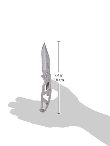 Gerber Gear Paraframe I EDC Folding Pocket Knife with Clip, 3" Fine Edge with Safety Frame Lock, Stainless Steel 3" Paraframe I (Fine Edge - Stainless Steel)