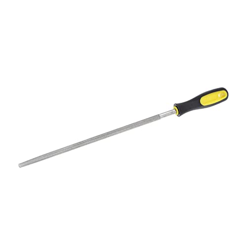 HARFINGTON Diamond Coated File 12 Inch 80 Grits Round Files Tools with Plastic Handle for Metal Glass Wood Stone Grinding Polishing Engraving