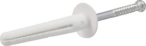 Hillman Truss-Head Nylon Anchor 1/4 Inch" x 1-1/2 Inch" 100 Pack 370558