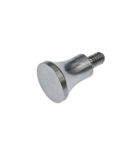 SUXING Flat Contact Points for Dial Digital Indicator Depth Gauge Thickness Gauge 4-48 UNF Thread Bell Contact Points PT06632-2 (3/8 Inch Diameter) 3/8 Inch Diameter