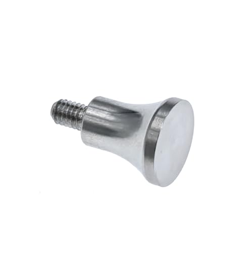 SUXING Flat Contact Points for Dial Digital Indicator Depth Gauge Thickness Gauge 4-48 UNF Thread Bell Contact Points PT06632-2 (3/8 Inch Diameter) 3/8 Inch Diameter